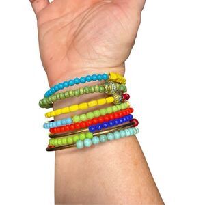 Nordstrom colourful wrap around beaded bracelet